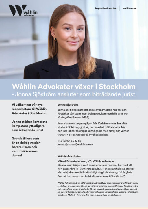 Jonna Sjöström Wåhlin Advokater