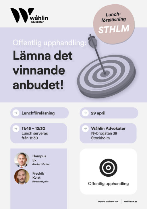 Offentlig upphandling_Lämna det vinnande anbudet