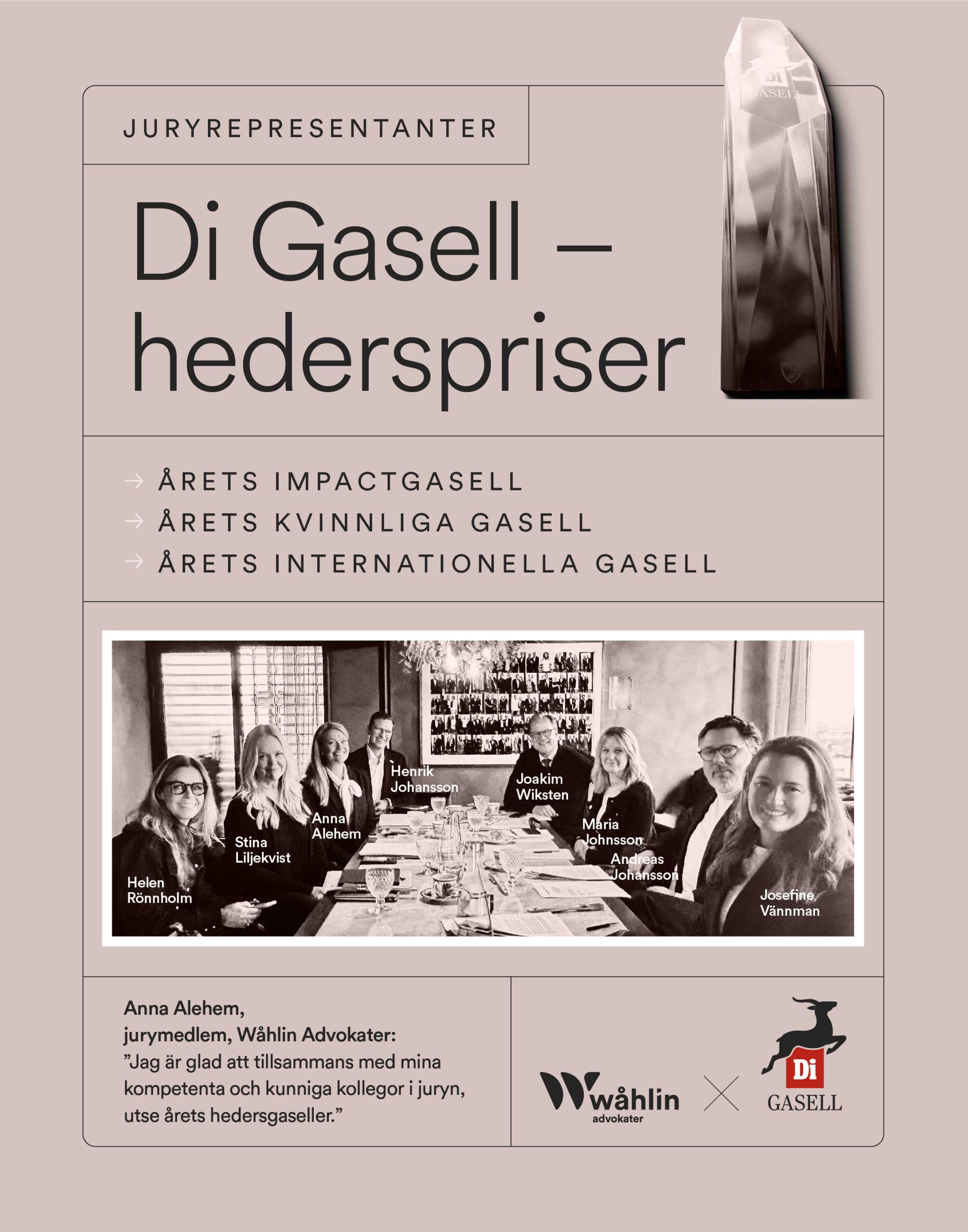 Gasellgalans hederspriser