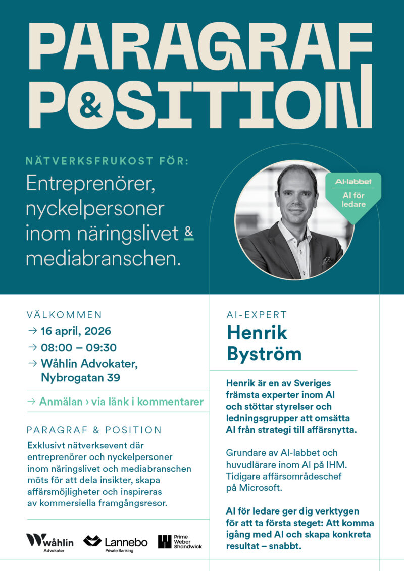 Henrik Byström AI-labbet