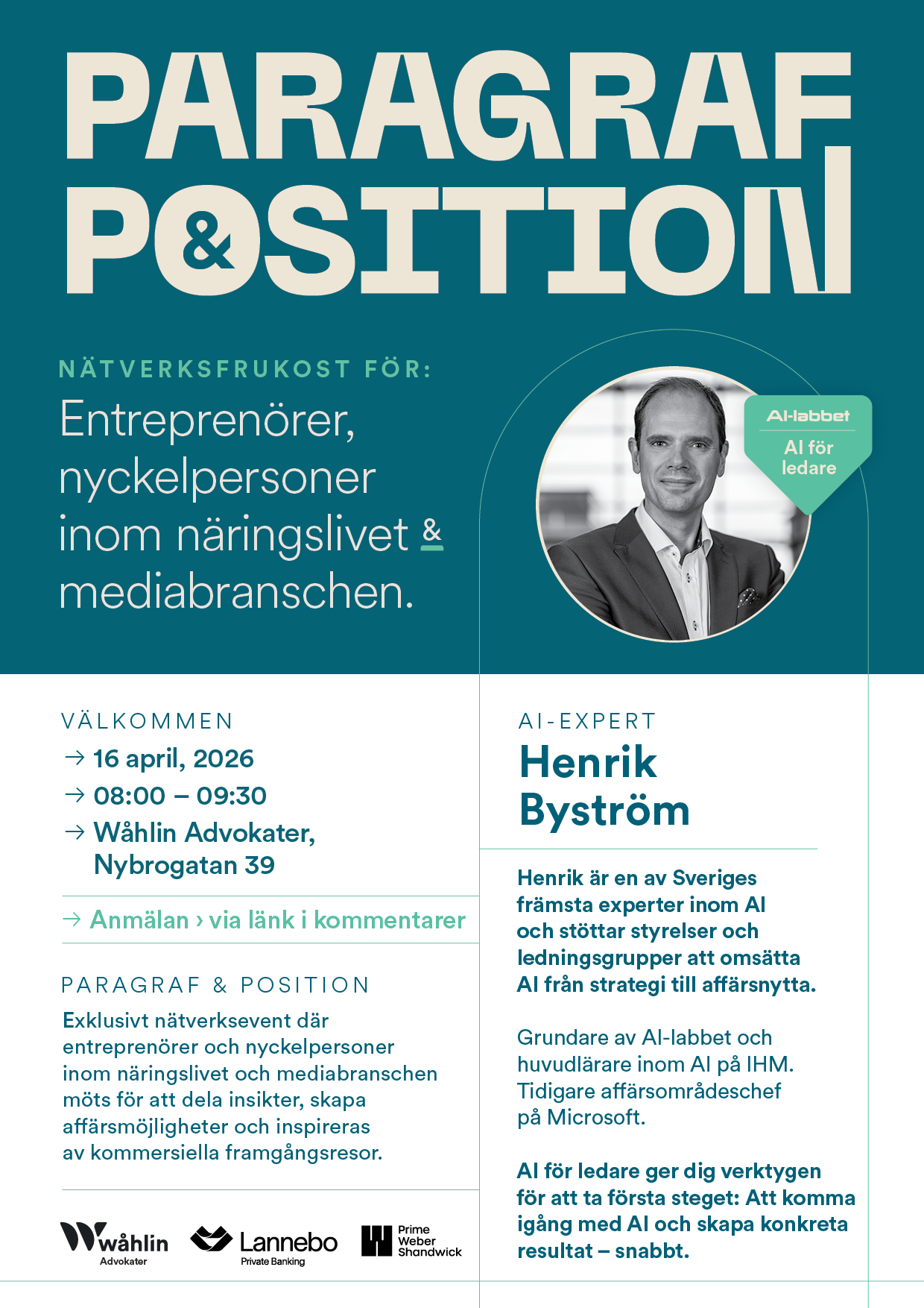 Henrik Byström AI-labbet